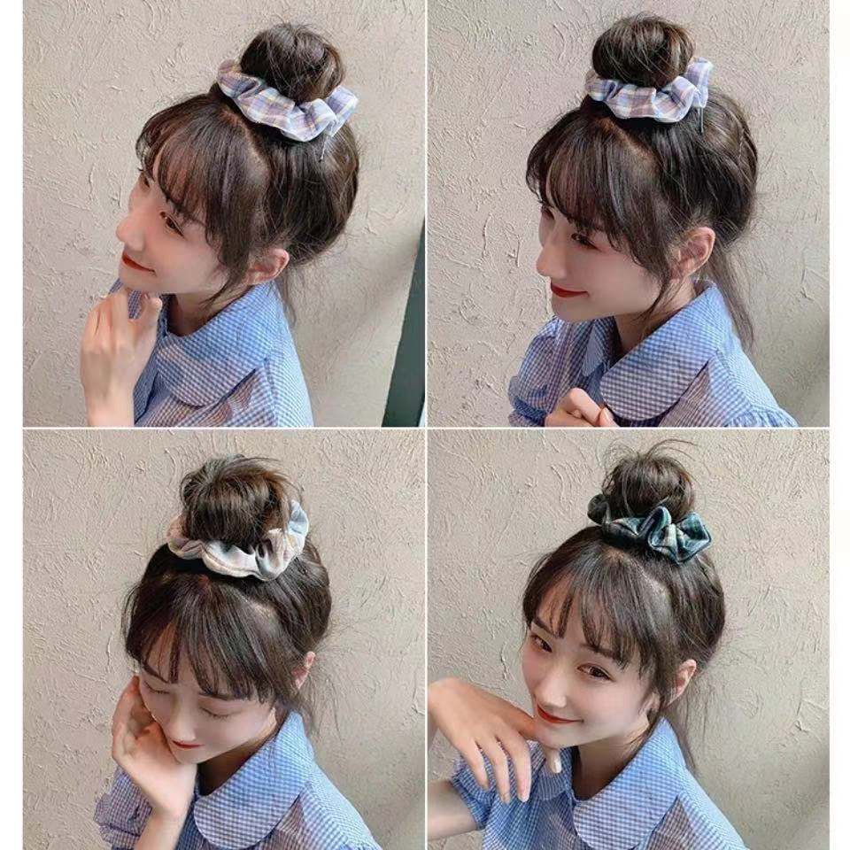 Dây buộc tóc co giãn kiểu dáng dễ thương phong cách Hàn Quốc dành cho nữ