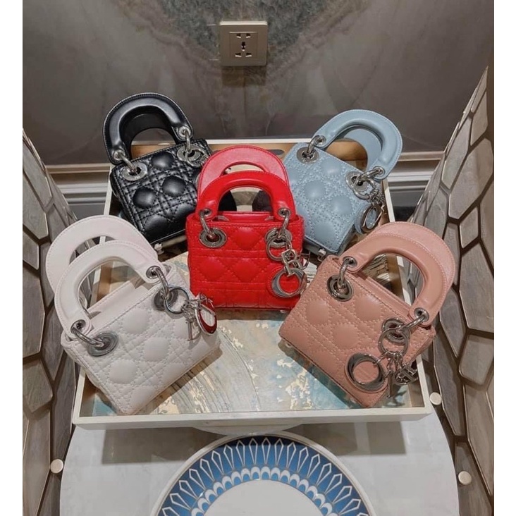 Túi xách Diior micro 14 cm nhỏ siêu hot Super Fullbox