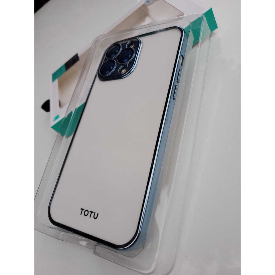 (iPhone 13) Ốp lưng Totu bảo vệ camera iPhone 13 Mini, 13, 13 Pro, 13 Pro Max lưng trong viền màu màu chính habgx