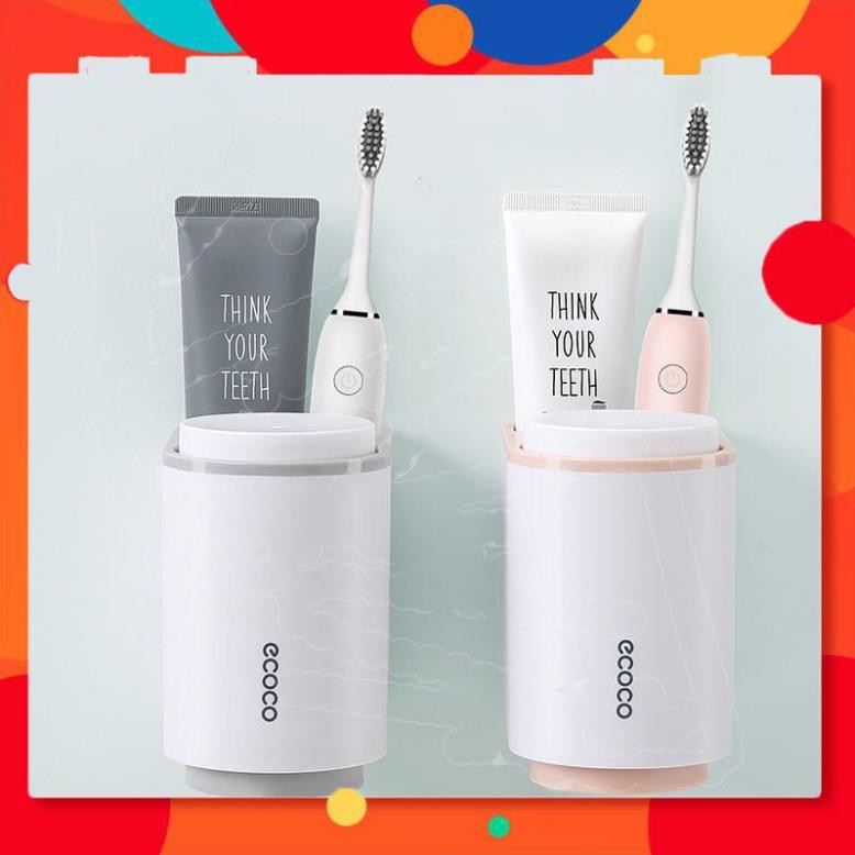 Kệ Để Bàn Chải Đánh Răng ECOCO Kèm 2 Cốc , Kệ Để Đồ Thông Minh