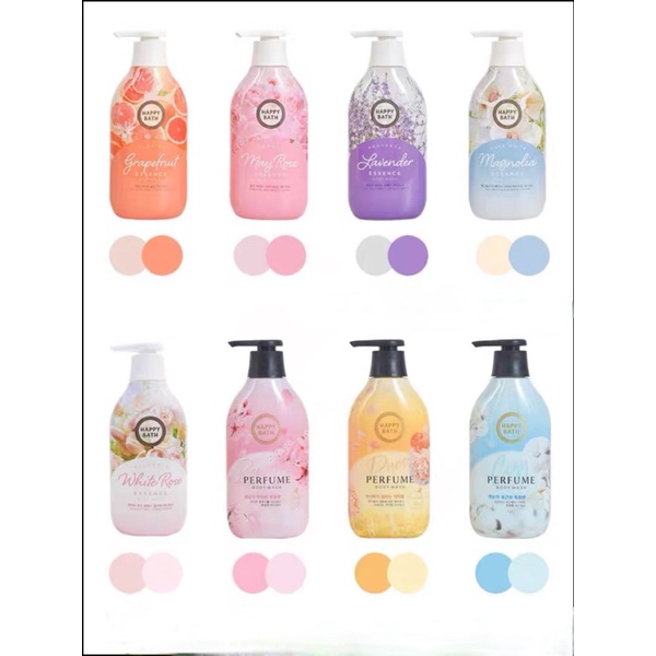 Sữa Tắm Cao Cấp Hàn Quốc Happy Bath Dưỡng Ẩm Thơm Lâu 900ml
