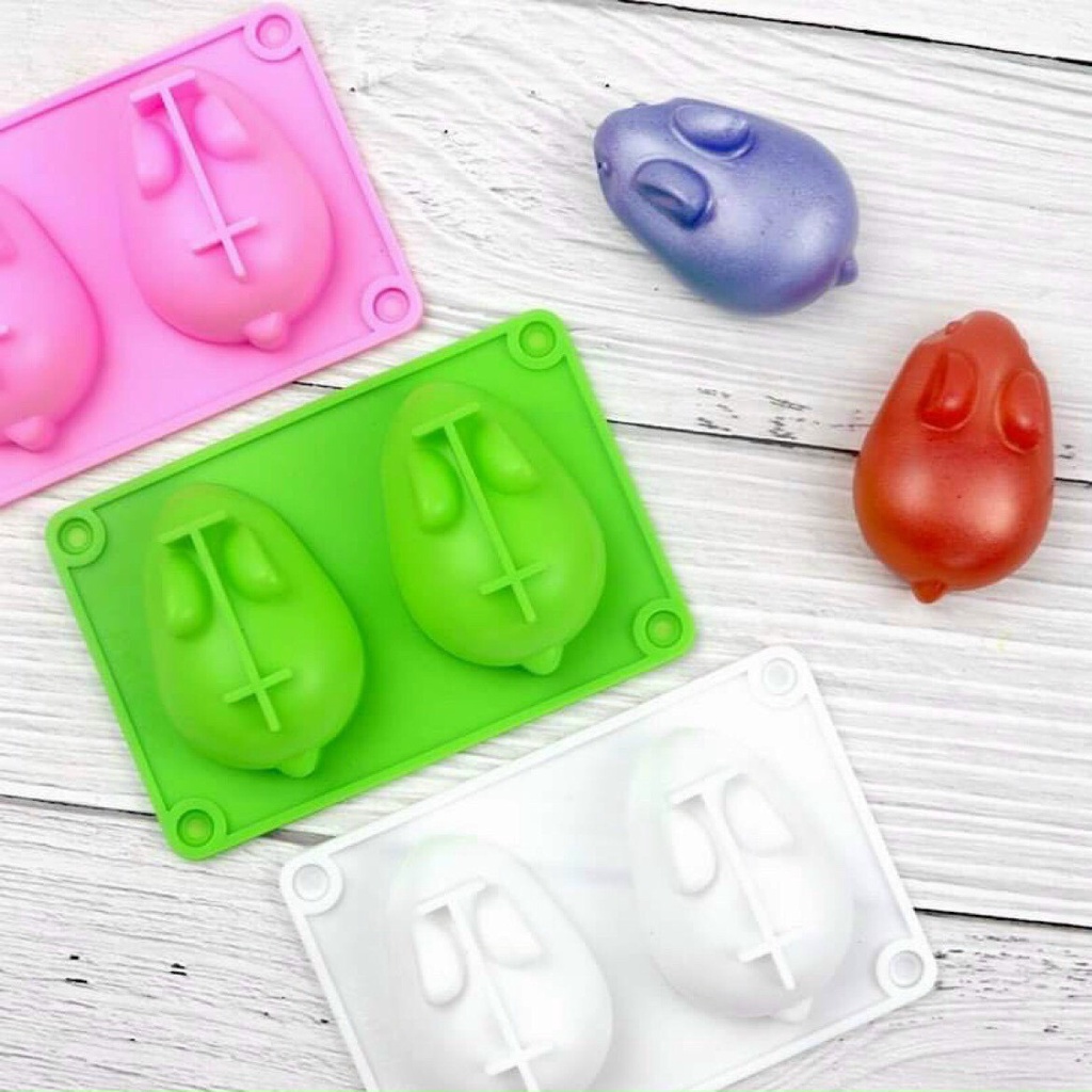 Khuôn Silicon Làm Pudding, Thạch, Bánh Hình Thỏ