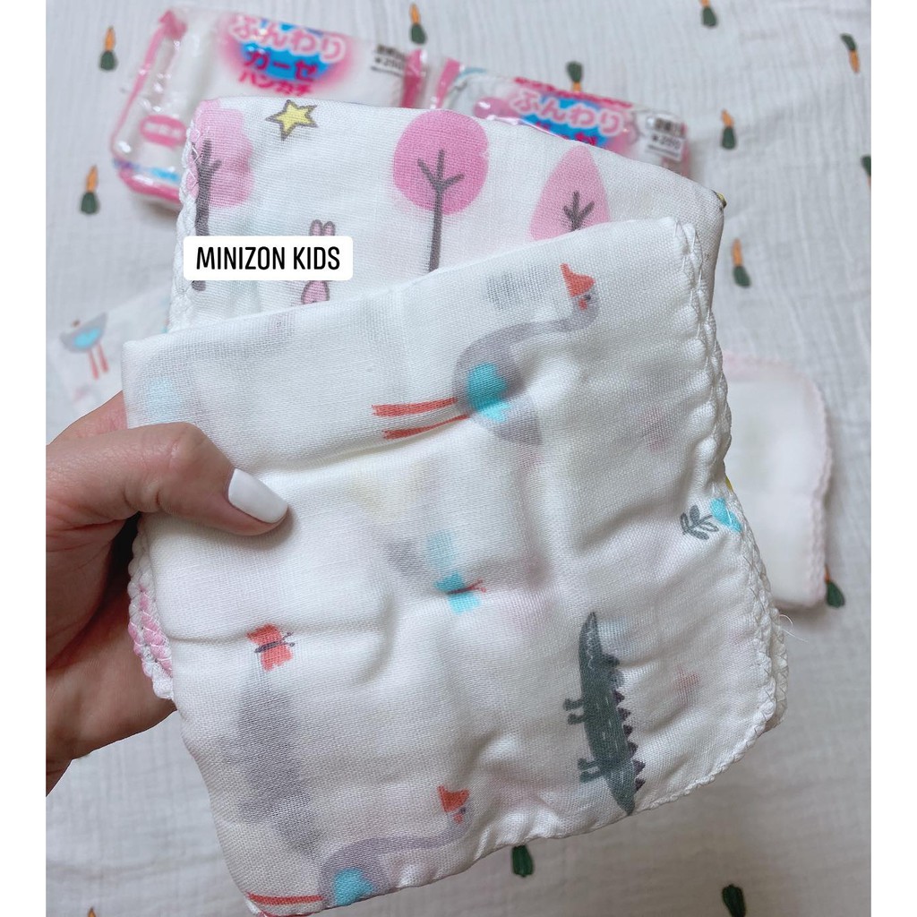 Khăn Sữa Nhật Cho Bé Mẫu Mới Dùng Cực Thích Giá Sale | Minizon Kids