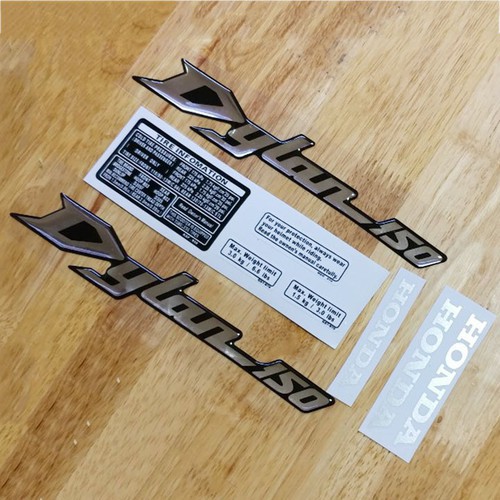 Bộ tem decal chữ nổi Dylan 150