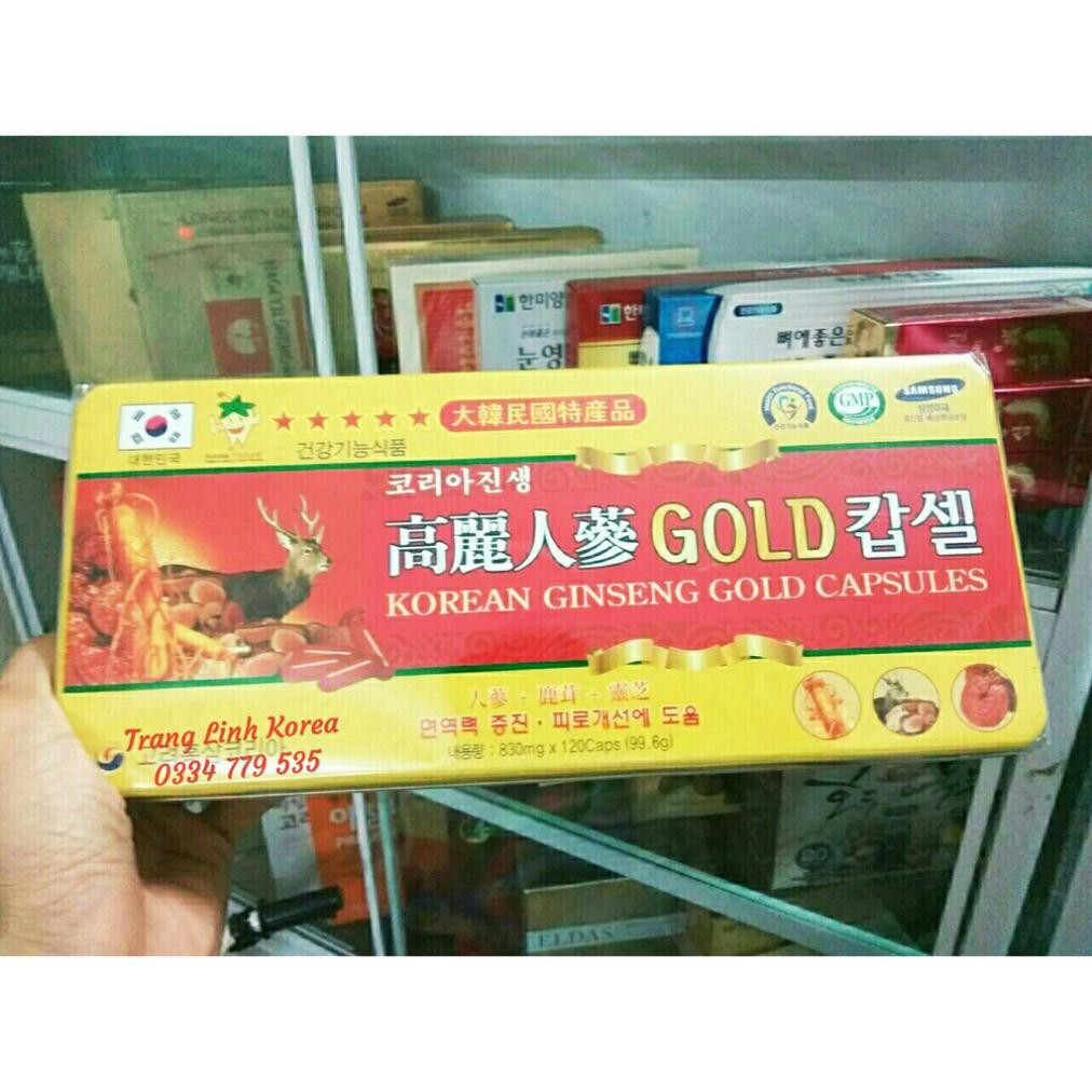 Viên Đạm Hồng Sâm Tổng Hợp Hàn Quốc, Hộp 120 viên