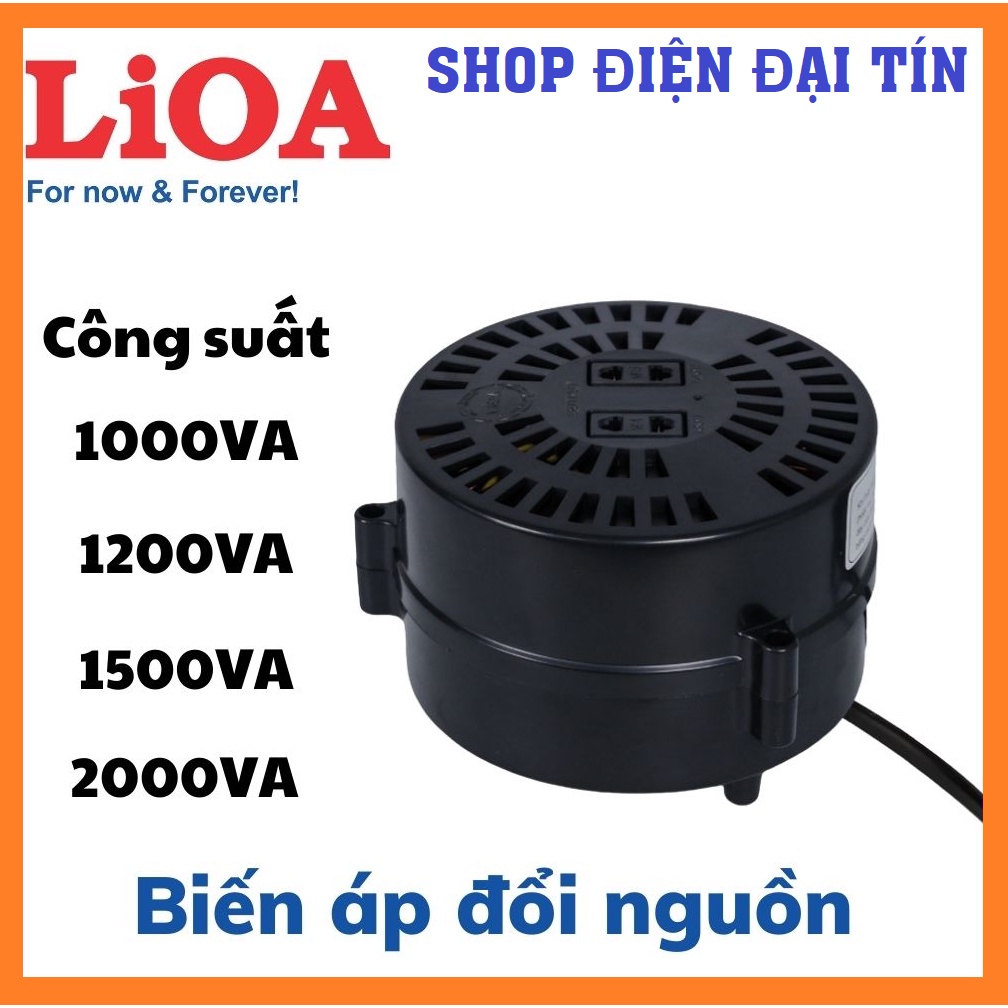 Biến áp đổi nguồn LIOA 1000/1200/1500/2000VA (nguồn vào 220V / nguồn ra 100-120V)