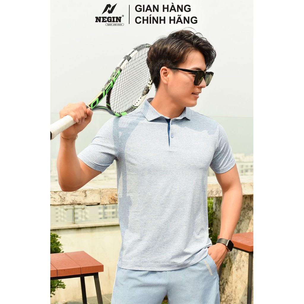 Áo Polo Thể Thao Thời Trang Nam Chính Hãng NEGIN Thiết Kế Đơn Giản Basic, Chất Liệu Thoáng Mát thấm Hút Mồ Hôi AG310