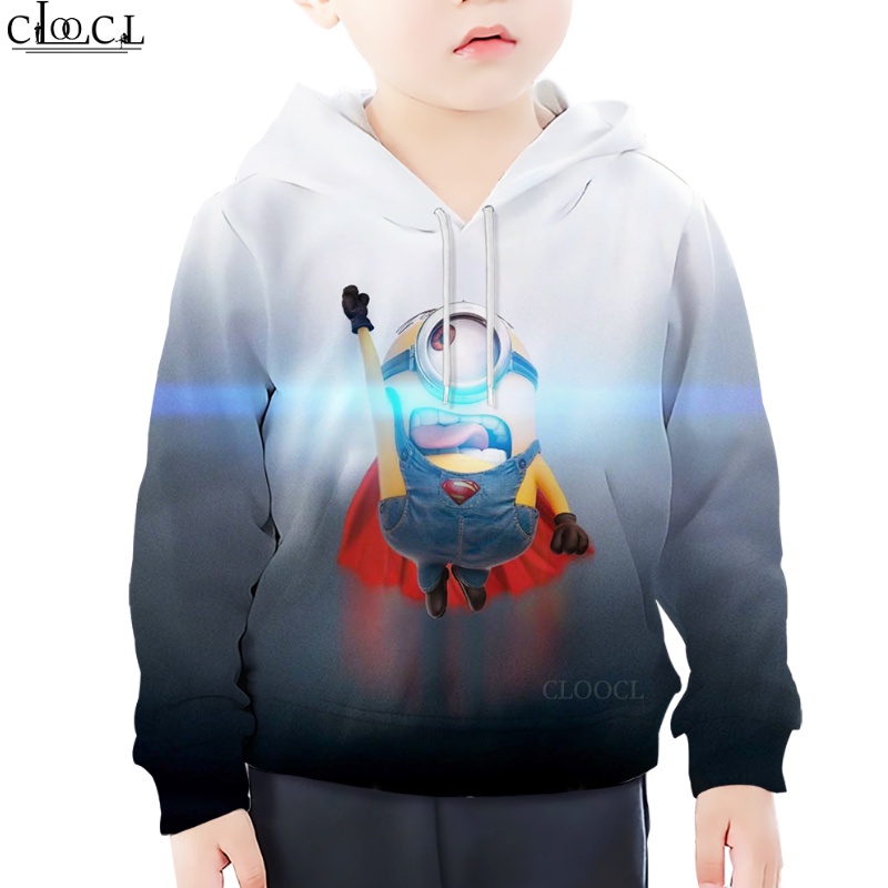 Áo Hoodie In Hình Minion Thời Trang Dành Cho Trẻ Em
