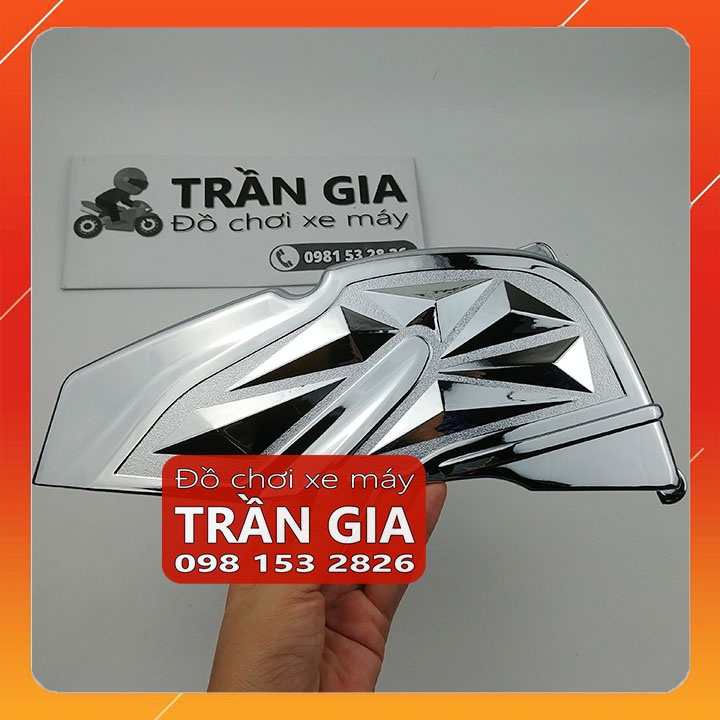 Chụp bầu gió xe Nozza Grande năm 2019-2020-2021-2022 ốp pô e lọc gió inox crom - phụ kiện trang trí đồ kiểng