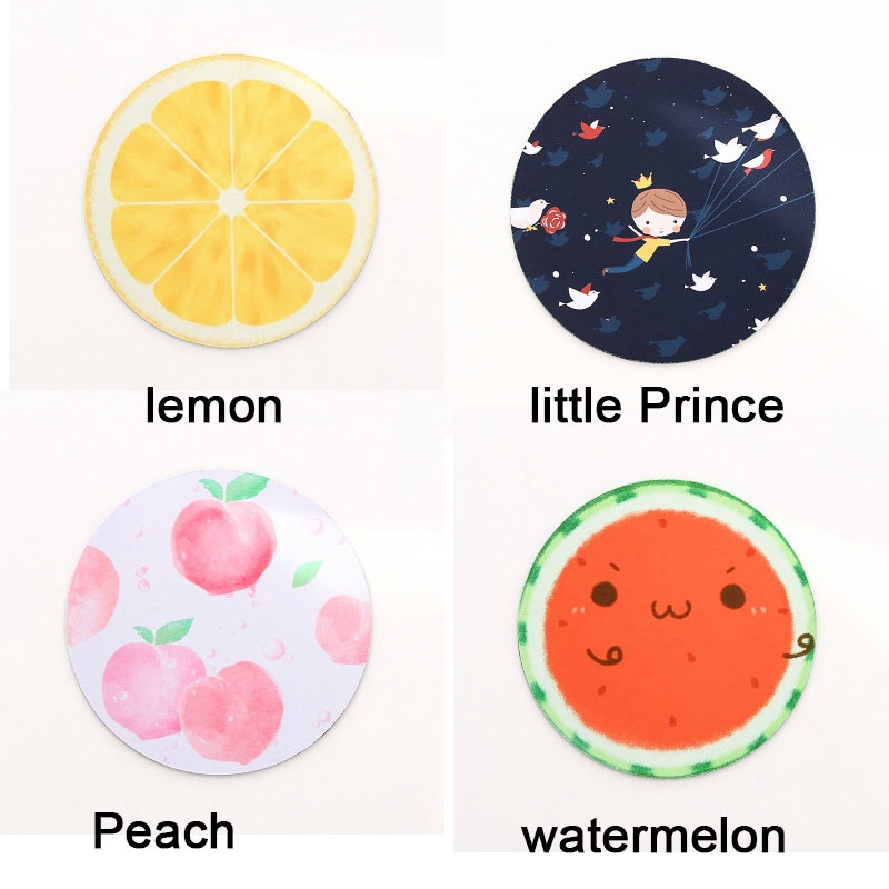 Lovely Computer Mouse Padding Rubber Thickening Cartoon Round Animal Mouse Pad Non-Slip Mouse Pad For Macbook