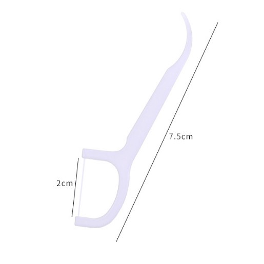 Bộ 100 Tăm Chỉ Nha Khoa 7.5cm CRD