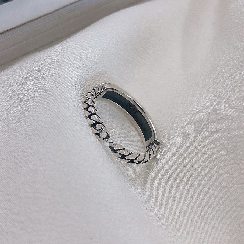 Nhẫn Hình Mặt Cười Phong Cách retro Thời Trang