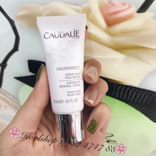 Mini 15ml☘️KEM DƯỠNG BAN ĐÊM CAUDALIE VINOPERFECT CELL RENEWAL NIGHT CREAM