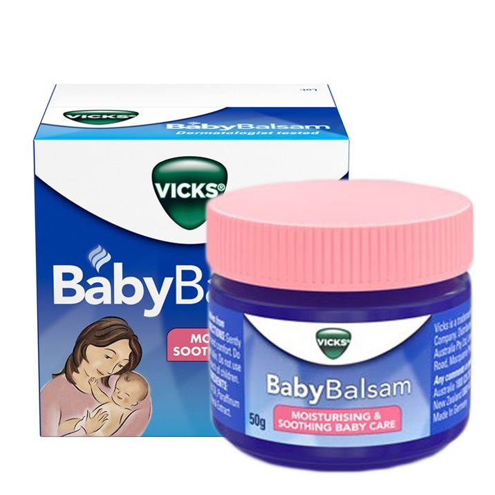 Dầu bôi ấm ngực Vicks Baby Balsam bôi ấm ngực cho bé