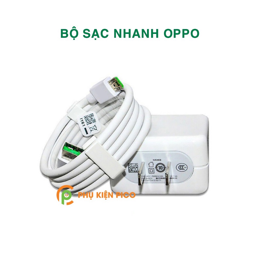 Cốc sạc nhanh Oppo chính hãng bóc máy - Củ sạc nhanh Oppo 5V/ 4A 20W dây sạc chân Micro Usb