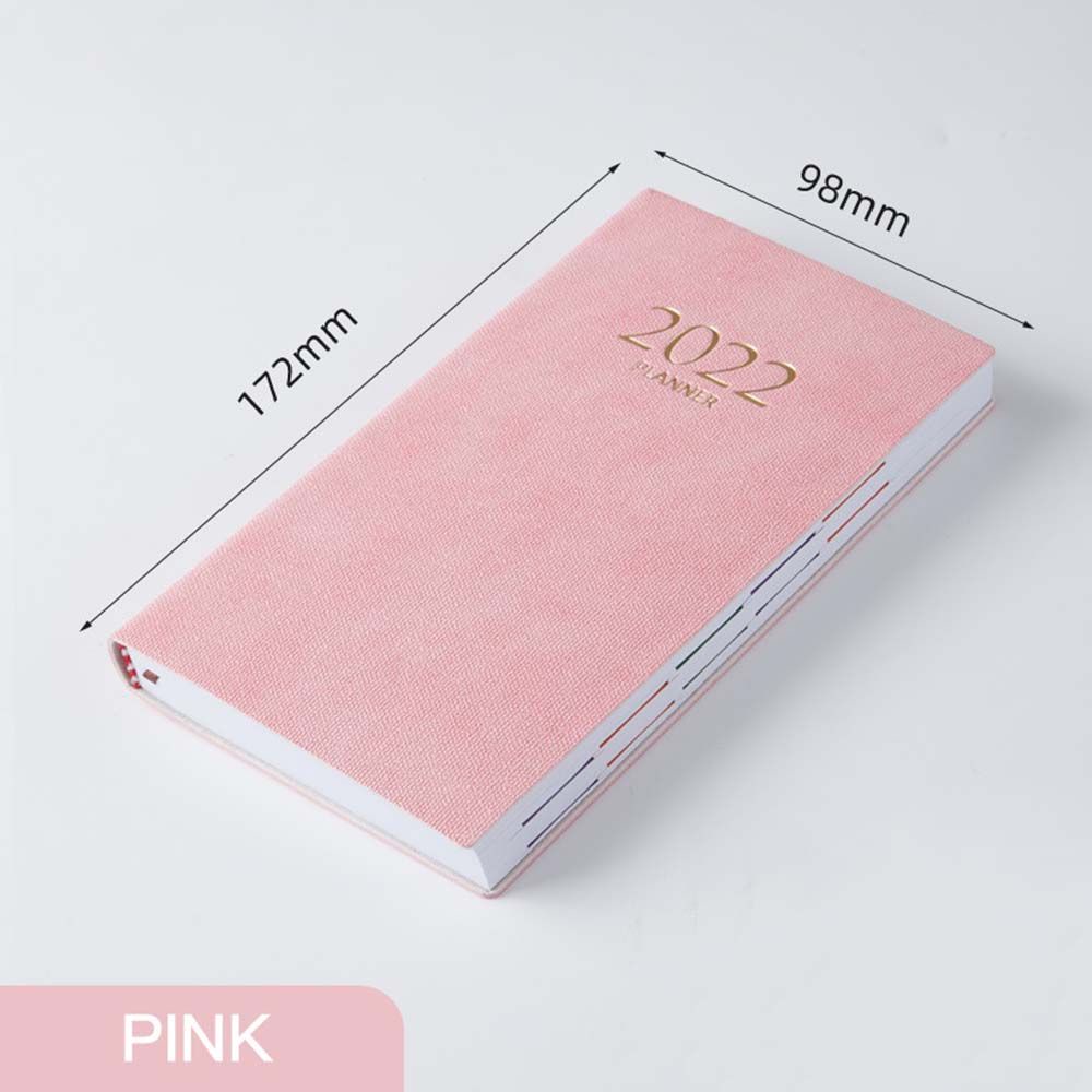 Sổ tay lên kế hoạch 2022 khổ A6 bọc da PU nhiều màu sắc tiện dụng