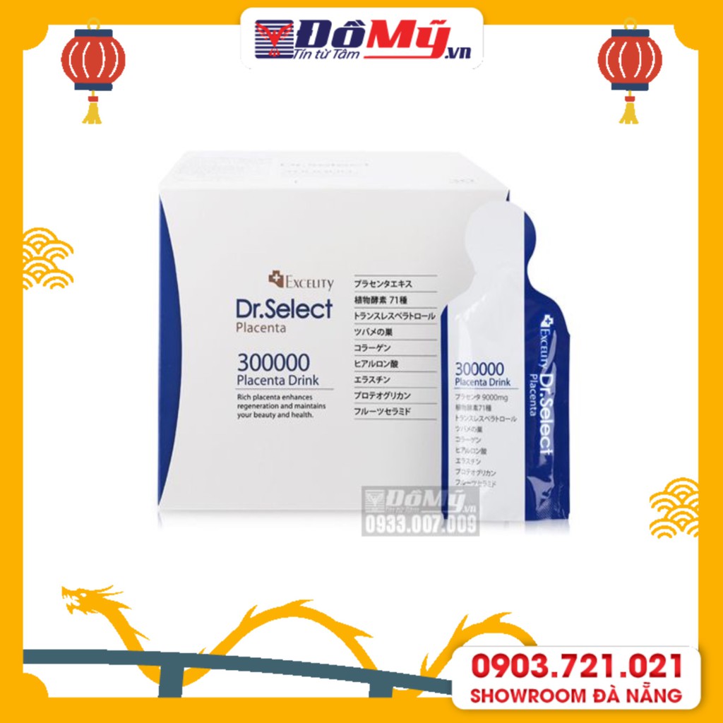 Tinh chất nhau thai heo dạng gói Dr.Select Placenta 300000 placenta drink (30 gói)