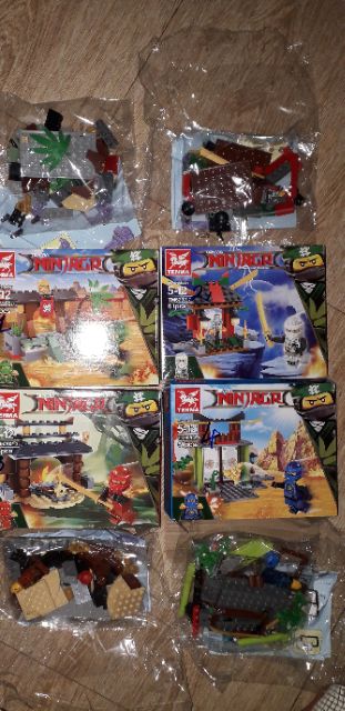 Combo 4 hộp Lego Ngôi Đền Ninjago 6202 trọn bộ