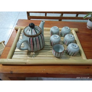 02 bộ ấm trà và 02 khay trà