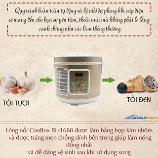 NỒI LÀM TỎI ĐEN BL-1668