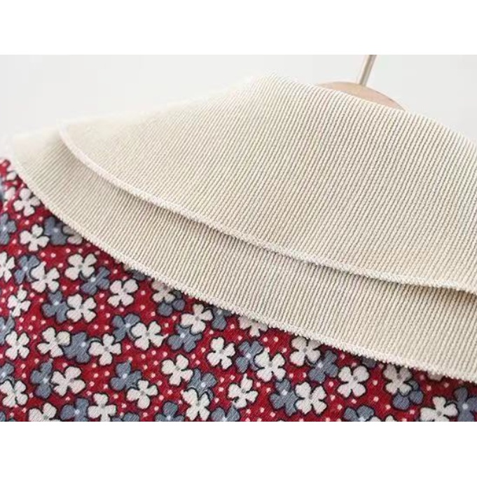 Đầm Công Chúa Tay Dài Đính Nơ Thời Trang Mùa Đông Xinh Xắn Cho Bé Gái