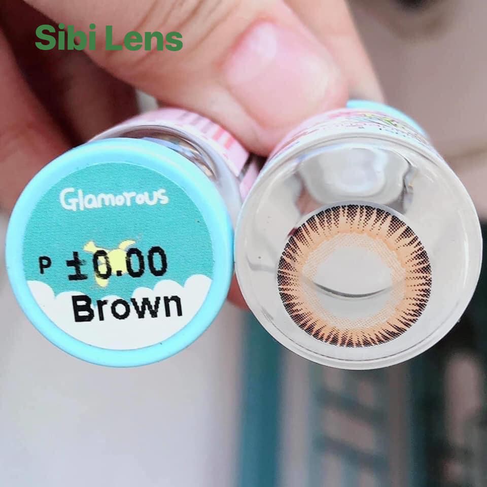 Lens Glamorous Brown - Chuẩn lens- Cam Kết Chính Hãng