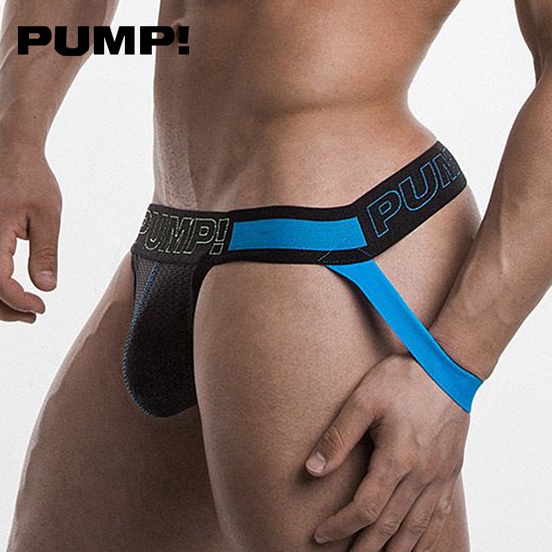 ORLVS PUMP Đồ lót nam Sexy Thấp eo Lưới Thoáng khí mềm mại Jockstrap G-String Thong