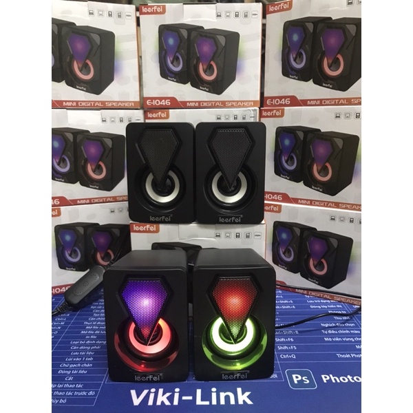 Loa máy tính để bàn YST-1046 - Loa vi tính mini LED RGB giá cực rẻ