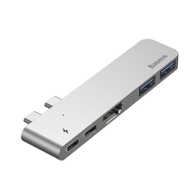 Hub chuyển đổi 5 trong 1 dành cho Macbook Pro (Thunderbolt 3 / Dual Type C to USB 3.0 / HDMI / Type C)
