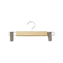 Móc Gỗ Treo Quần Áo Có 2 Kẹp Nhựa Giữ Quần Áo Không Bị Rơi  Gỗ Đức Thành 08101