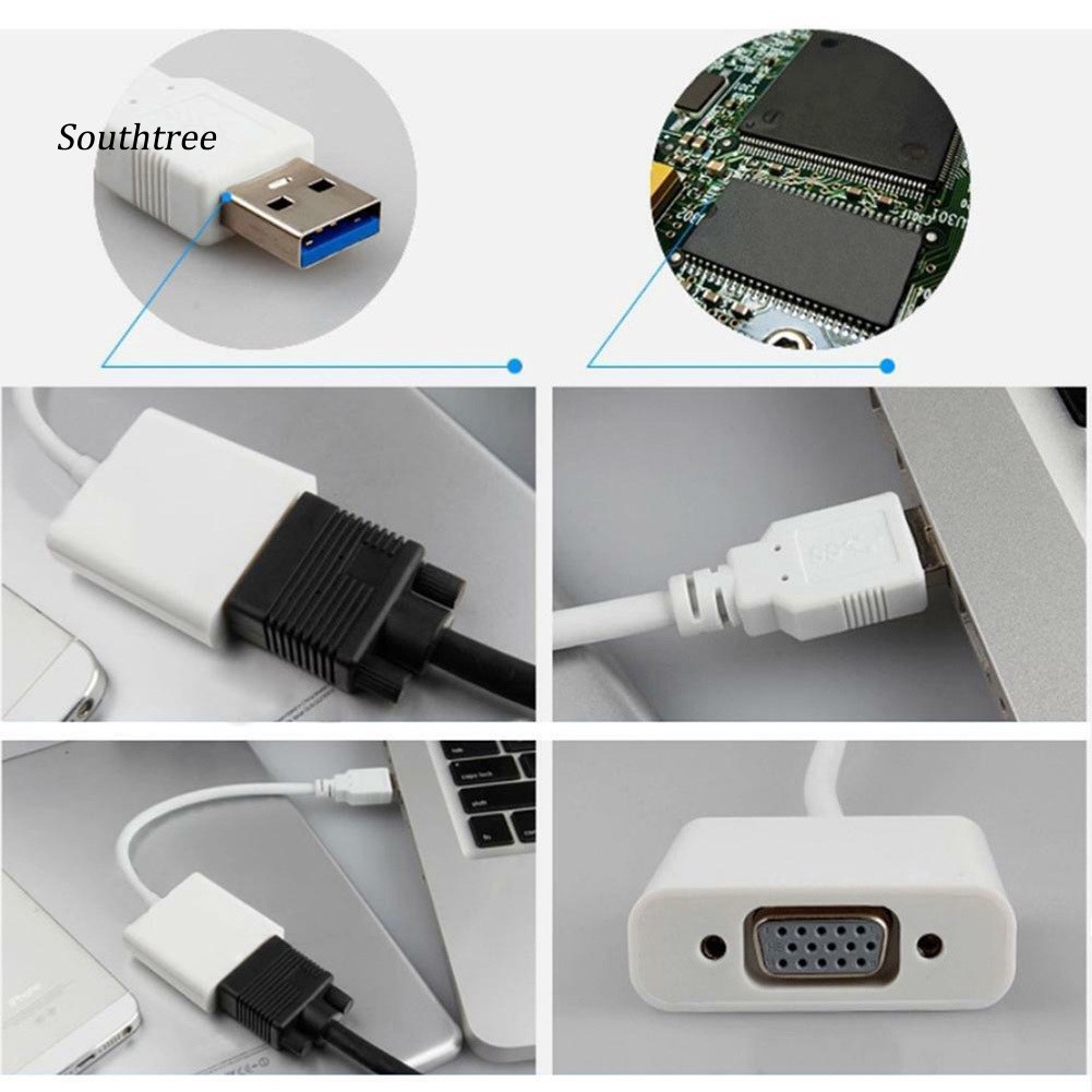 Card Chuyển Đổi Usb 3.0 Sang Vga Cho Windows 7/8