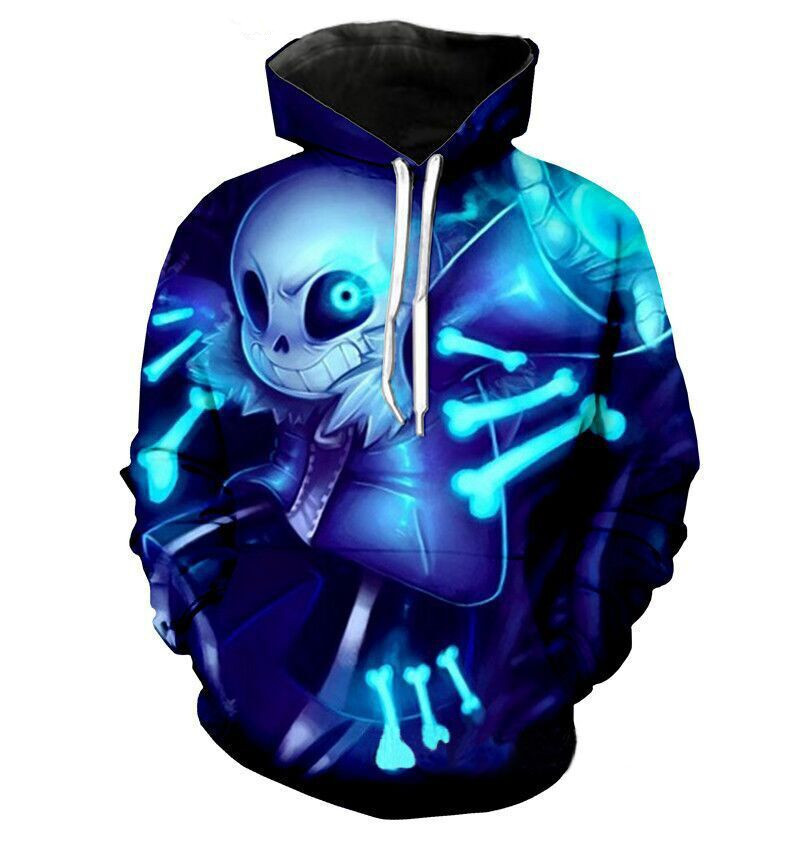 SANS Áo Hoodie Có In   3d Thời Trang Cao Cấp Cho Nam / Nữ