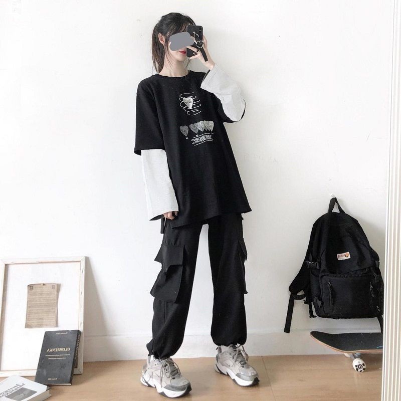 Set Áo Dài Tay Cổ Bẻ + Quần Dài Ống Rộng Thời Trang Nữ | BigBuy360 - bigbuy360.vn