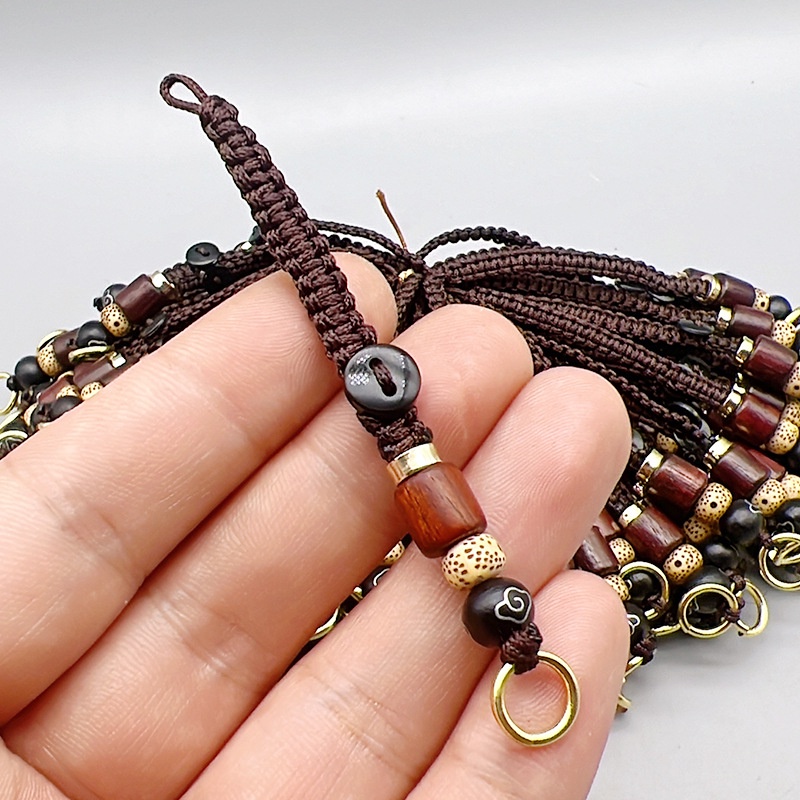 Móc Khóa Trang Trí Dây Treo Bằng Đồng Thau 𝓣𝓲𝓮̂̀𝓷 Ngũ Đế Phong Thủy Tốt Lành