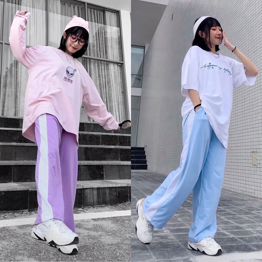 ‼️[VIDEO THẬT Quần Ống Rộng Phối Sọc Thời Trang | BigBuy360 - bigbuy360.vn