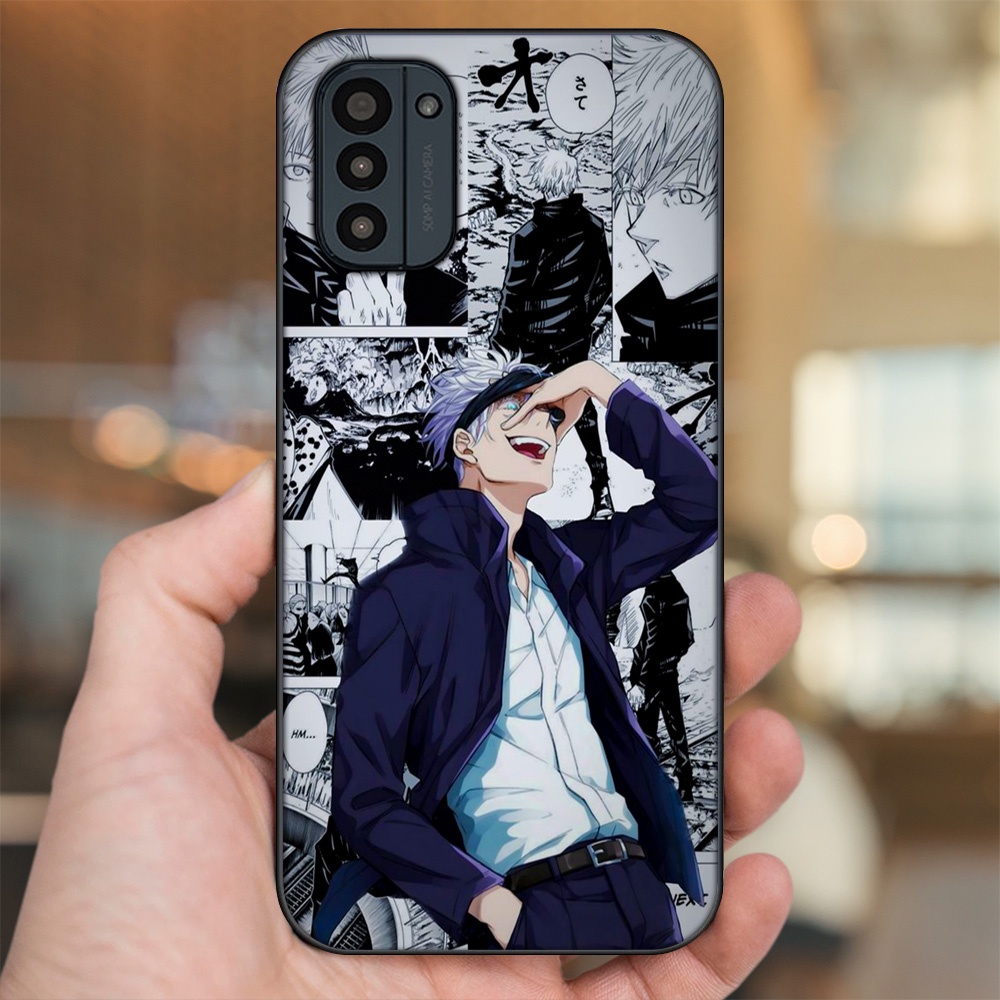 Ốp lưng Nokia G21 viền đen in hình Satoru Jujutsu Kaisen
