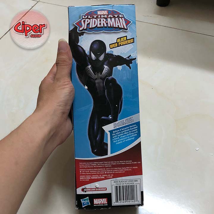 Mô hình Black Suit Spider Man 30cm -  Titan Hero Series