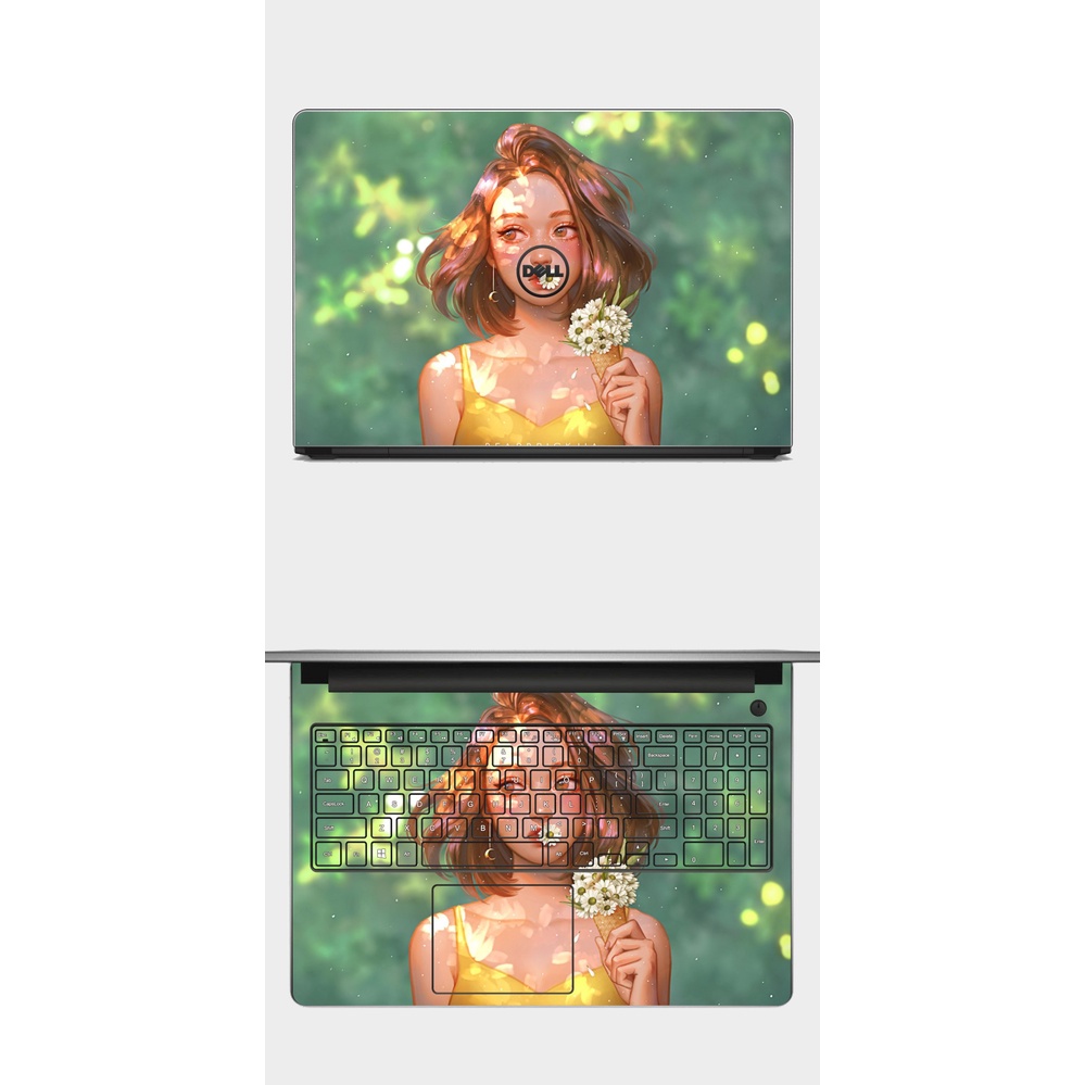 Skin Laptop Dễ Thương In Theo Yêu Cầu Dùng Được Cho Tất Cả Các Dòng Laptop - Miếng dán cắt sẵn theo model máy decal 3M