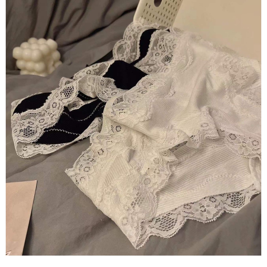 Quần lót Cotton phối Ren cao cấp thiết kế ren điệu đà mềm mại MÃ 920