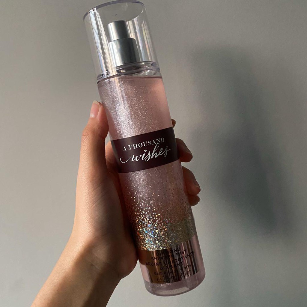 Xịt Thơm Toàn Thân A Thousand Wishes Diamond Shimmer Mist Bath and Body Works 30ml/50ml/100ml/Fullsize +jɥȽÿ08+