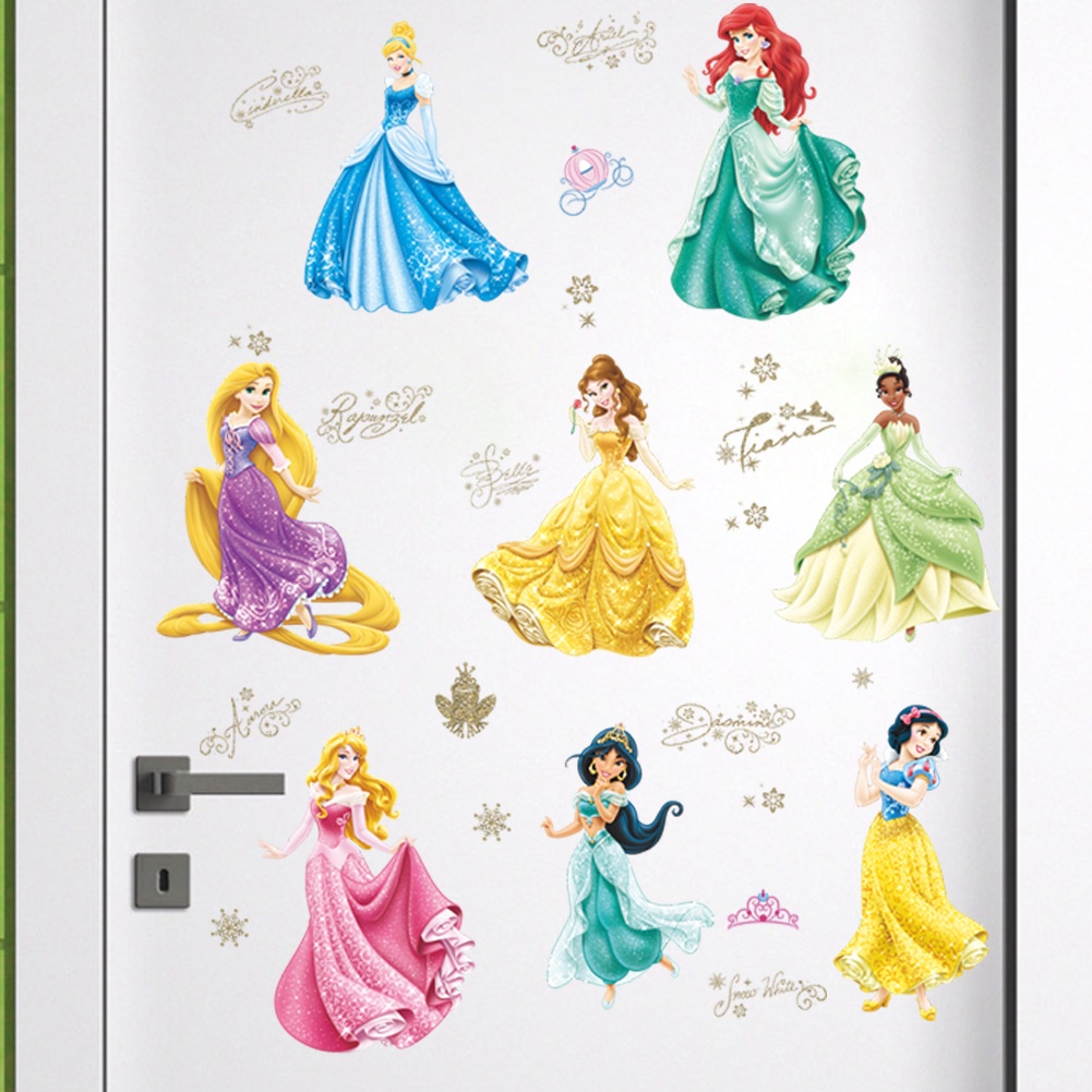 Miếng dán tường trang trí hình công chúa Disney Frozen