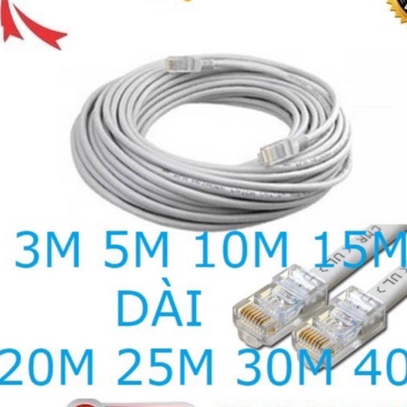 Dây mạng bấm sẵn cat6 chính hãng dài 4m-6m-8m