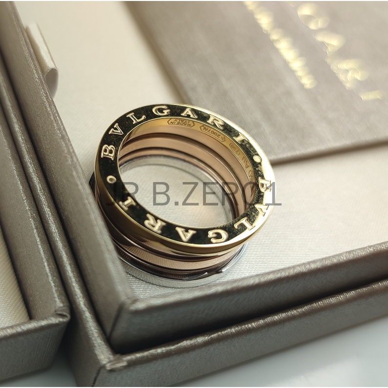 Nhẫn Mạ Vàng Hồng / Trắng / Vàng 18 Kt 2021 Mới