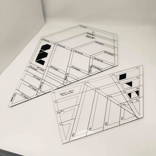 Thước quilt hình thoi, và tam giác, lục giác