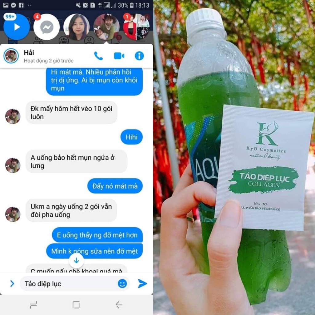 [ Tổng kho sỉ số lượng lớn] 💖 Diệp lục COLLAGEN đẹp da, mờ nám, tàn nhang (30 gói) | BigBuy360 - bigbuy360.vn