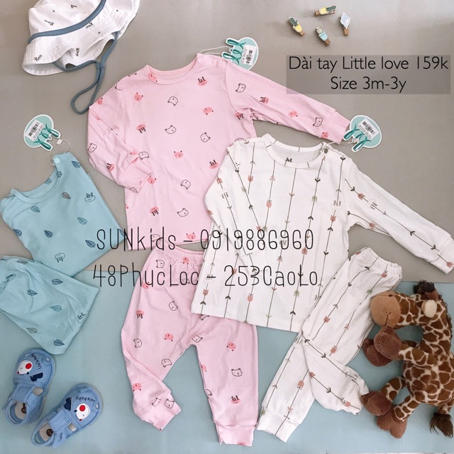 Bộ dài tay pettit Little love 2020