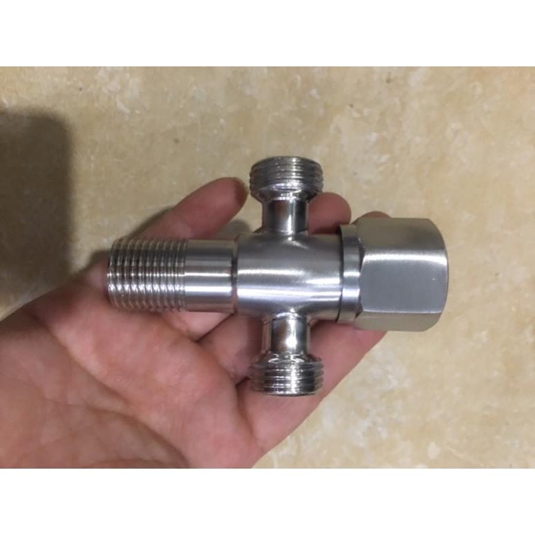 Hàng Chính Hãng Van khoá  chia  nước inox 304