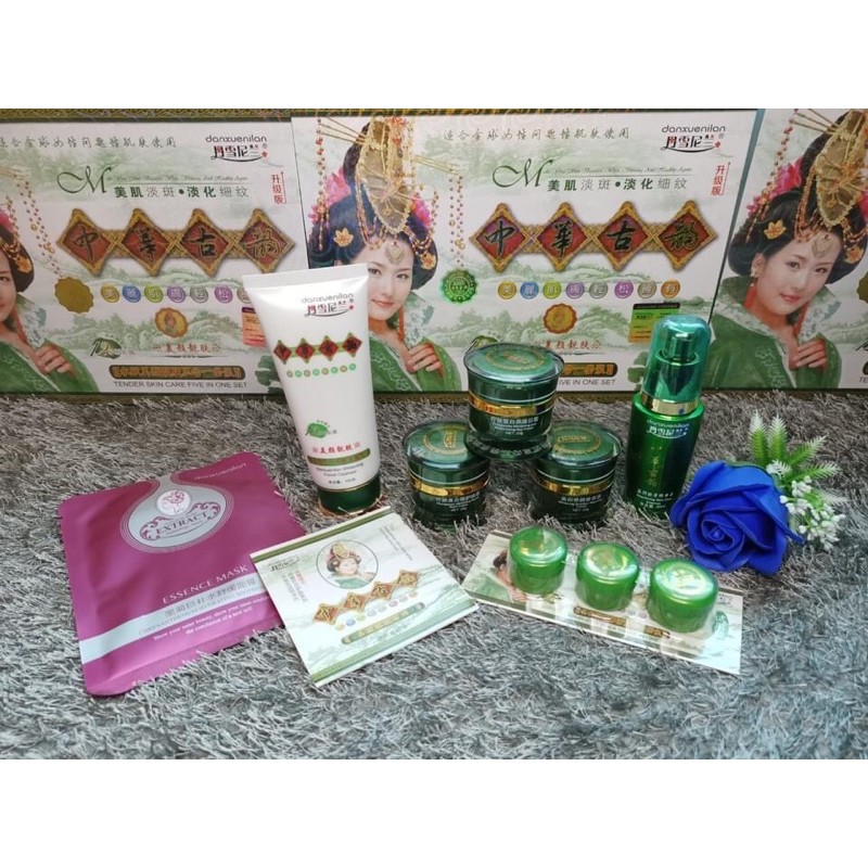 Bộ hoàng cung xanh 5 sản phẩm