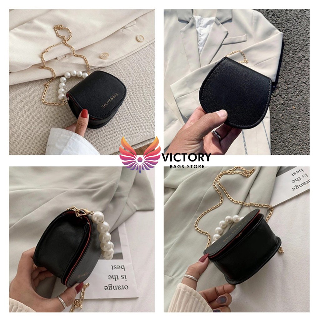 💖Túi đeo chéo mini, túi xách quai hạt châu, TDC - 202, Victory Bag Store💖