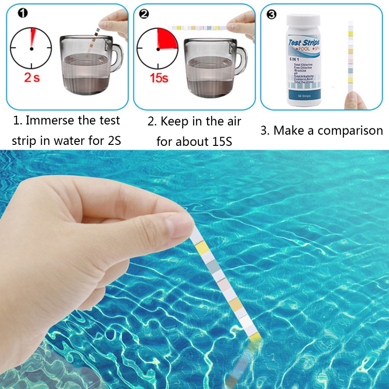 Bộ Dụng Cụ Kiểm Tra Hóa Chất 7 Trong 1 7 Trong 1 Cho Bể bơi &amp; Spa